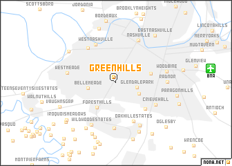 map of Green Hills