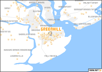 map of Green Hill