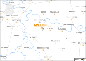 map of Greenhill