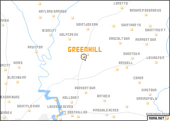 map of Green Hill