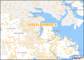 map of Greenlawn Beach