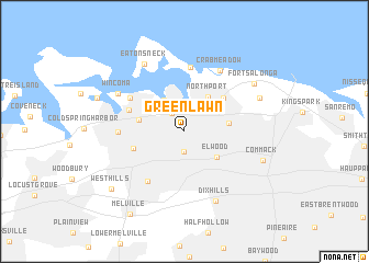 map of Greenlawn
