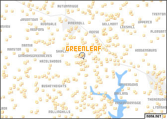 map of Greenleaf
