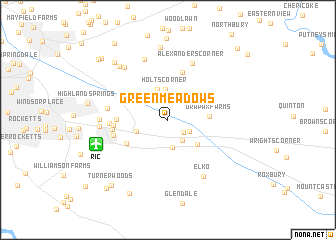 map of Green Meadows