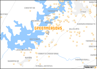 map of Green Meadows