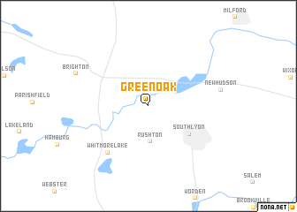 map of Green Oak