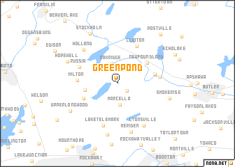 map of Green Pond