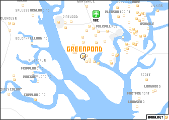 map of Green Pond