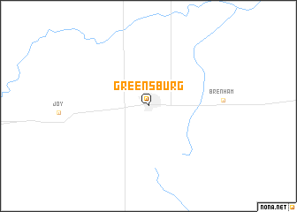 map of Greensburg