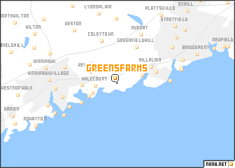 map of Greens Farms
