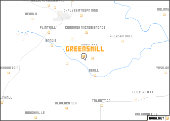 map of Greens Mill