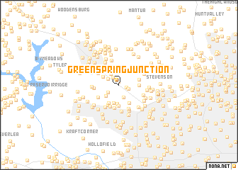 map of Green Spring Junction