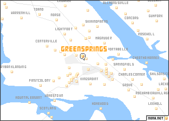 map of Greensprings