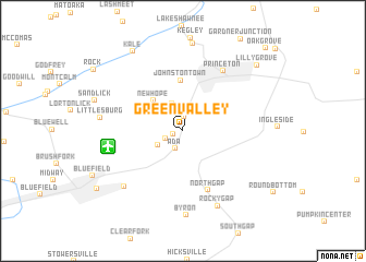map of Green Valley