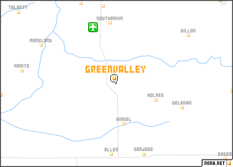 map of Green Valley