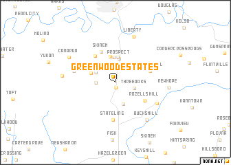 map of Greenwood Estates