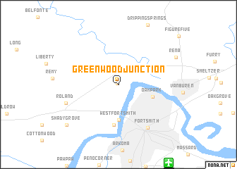 map of Greenwood Junction