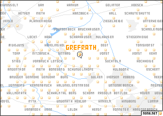 map of Grefrath