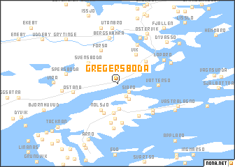 map of Gregersboda