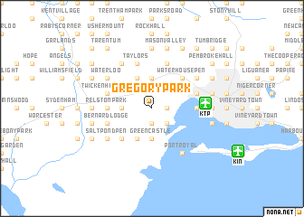 map of Gregory Park