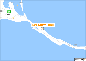 map of Gregory Town