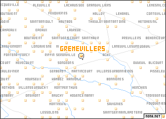 map of Grémévillers