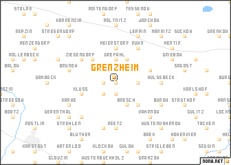 map of Grenzheim