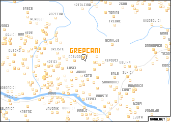 map of Grepčani