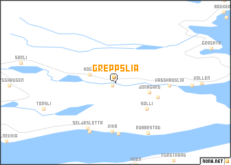 map of Greppslia