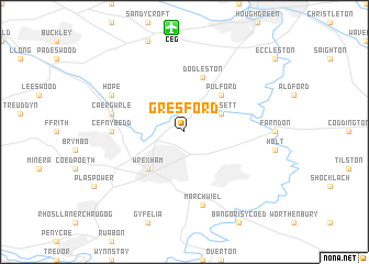 map of Gresford