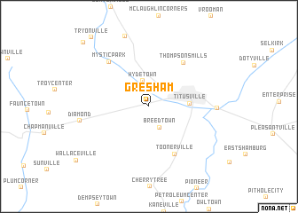 map of Gresham