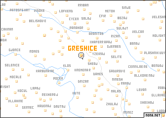 map of Greshicë