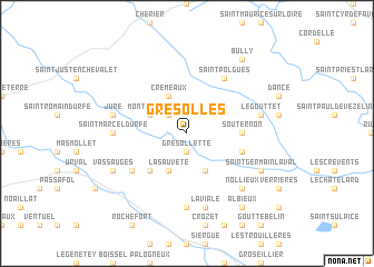 map of Grésolles