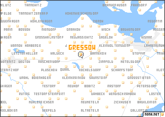 map of Gressow