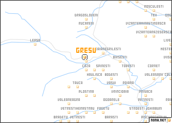 map of Greşu