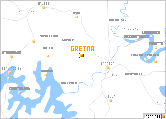 map of Gretna