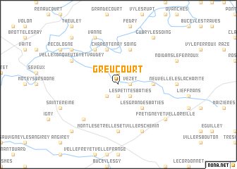 map of Greucourt