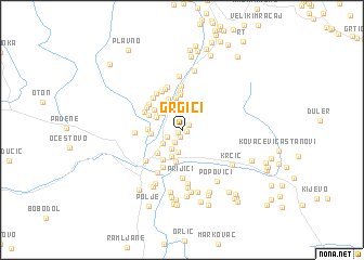 map of Grgići