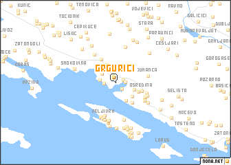 map of Grgurići