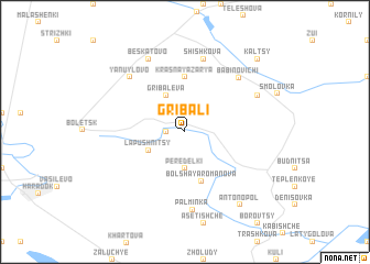 map of Gribali