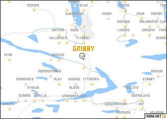 map of Gribby