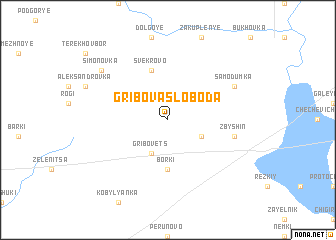 map of Gribova Sloboda