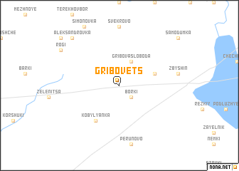 map of Gribovets