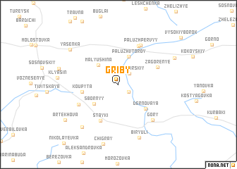 map of Griby