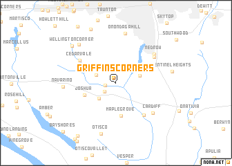 map of Griffins Corners