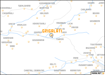 map of Grigalatʼi