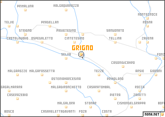 map of Grigno