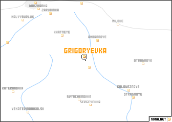 map of Grigorʼyevka
