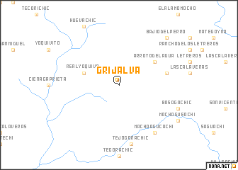 map of Grijalva