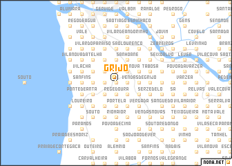 map of Grijó